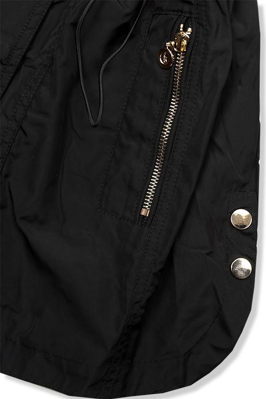 Černá lehká parka