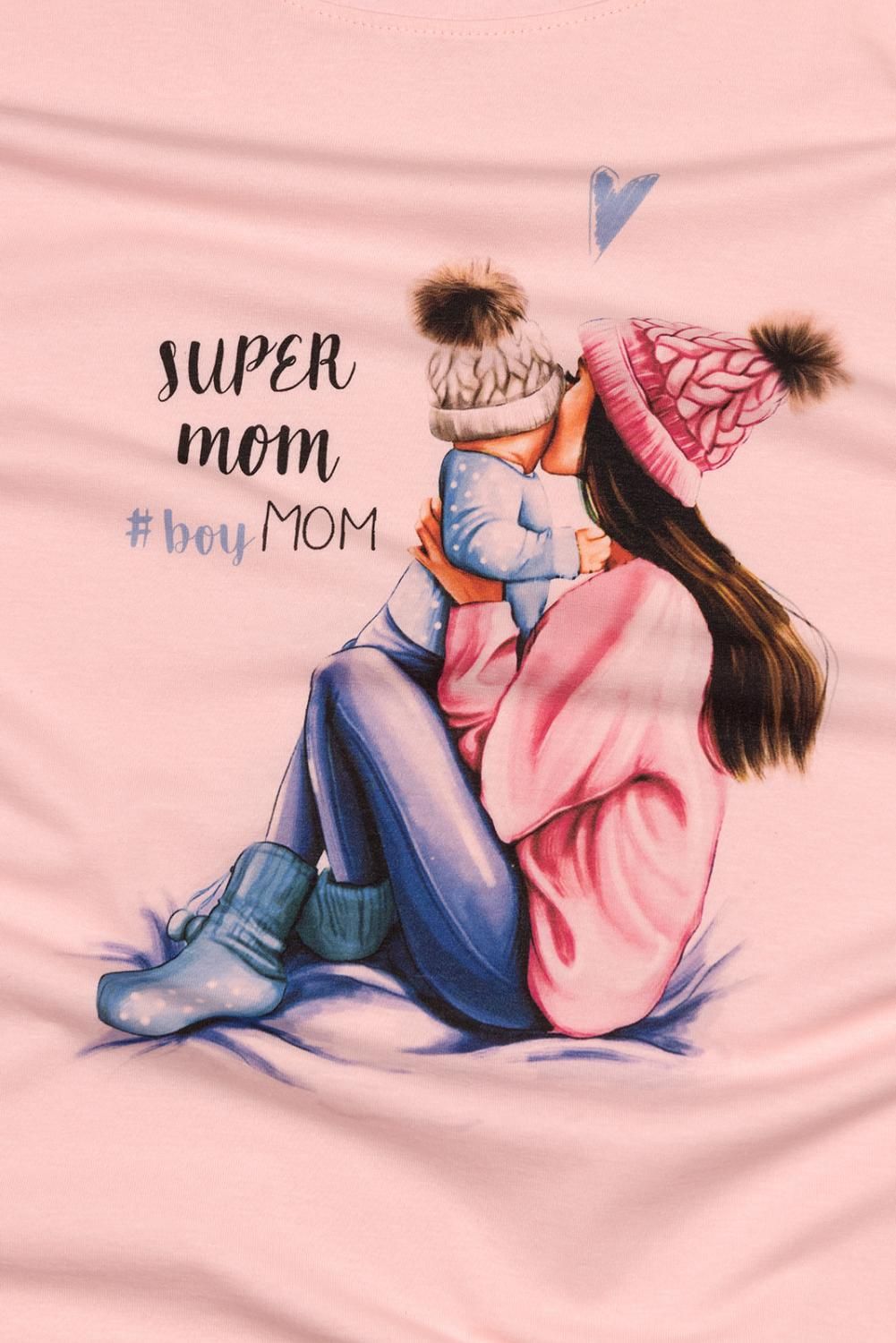 Pudrové oversized šaty BOY MOM