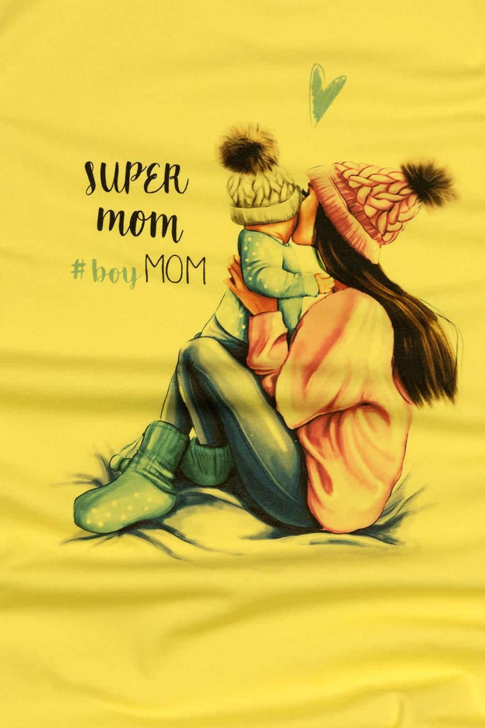 Žluté oversized šaty BOY MOM