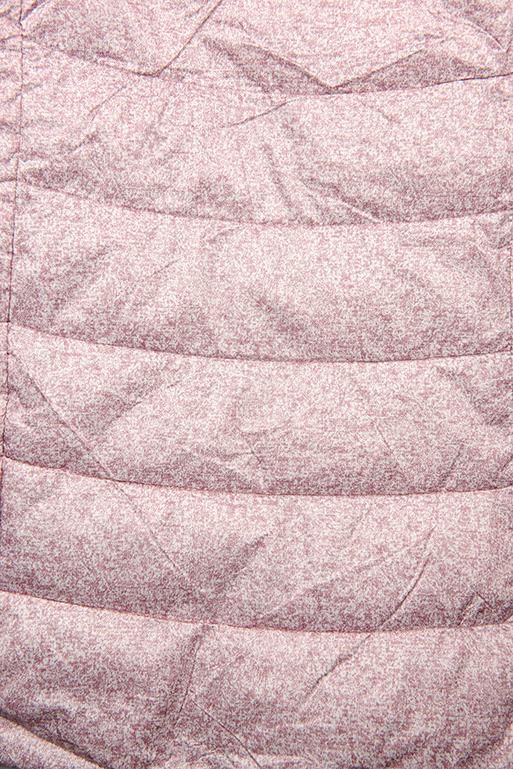 Růžová jarní bunda s melírovaným vzorem