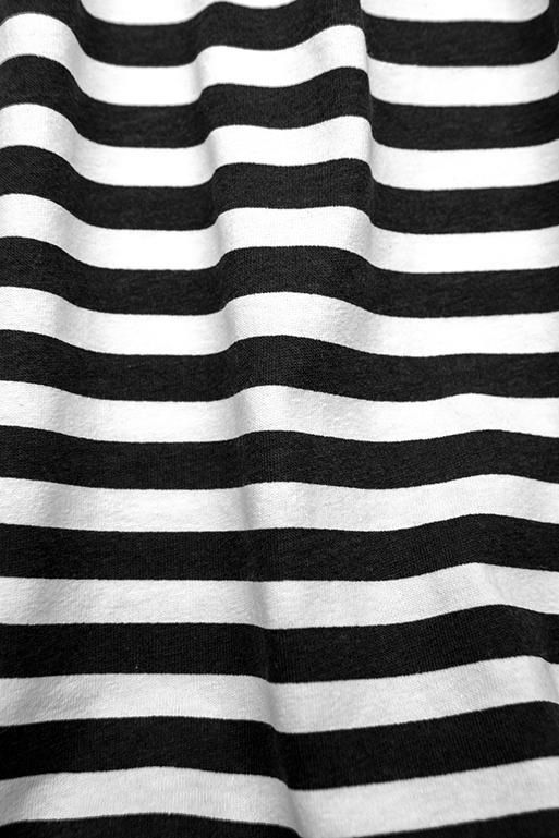 Černobílé volné pruhované šaty II.