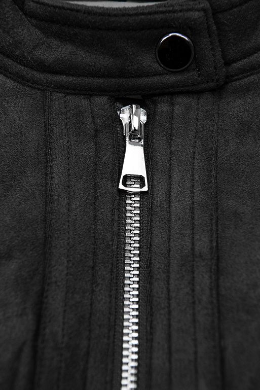 Černá semišová bunda