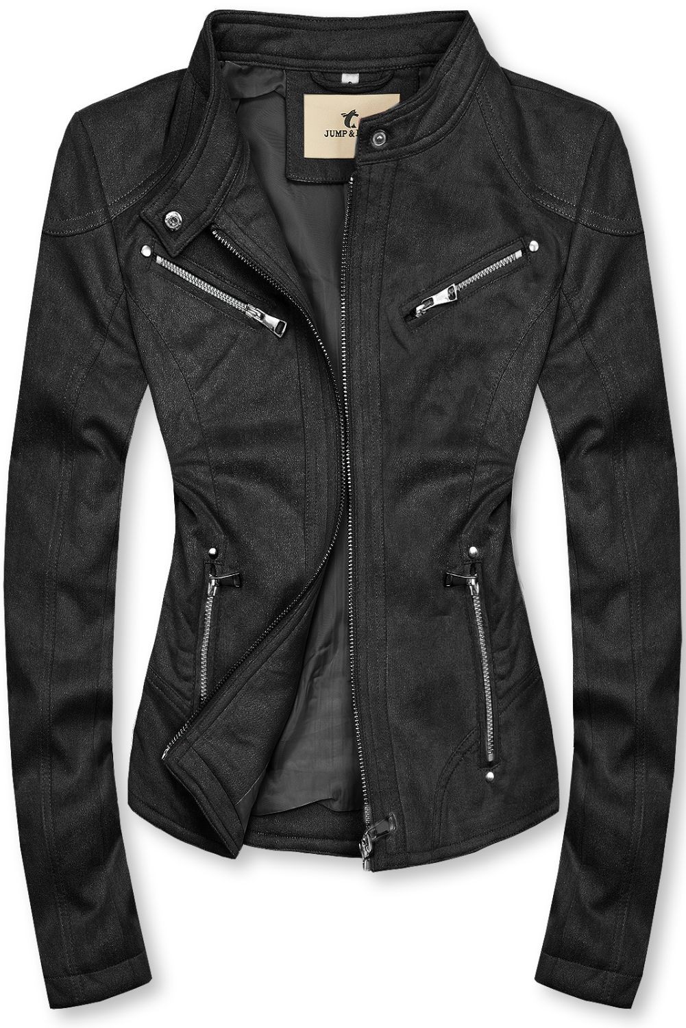 Černá semišová bunda