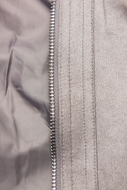 Šedá semišová bunda