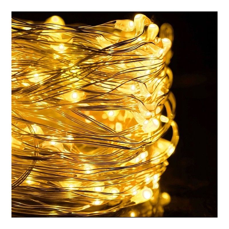 Vánoční světla - 200 LED, 20m, teplá bílá