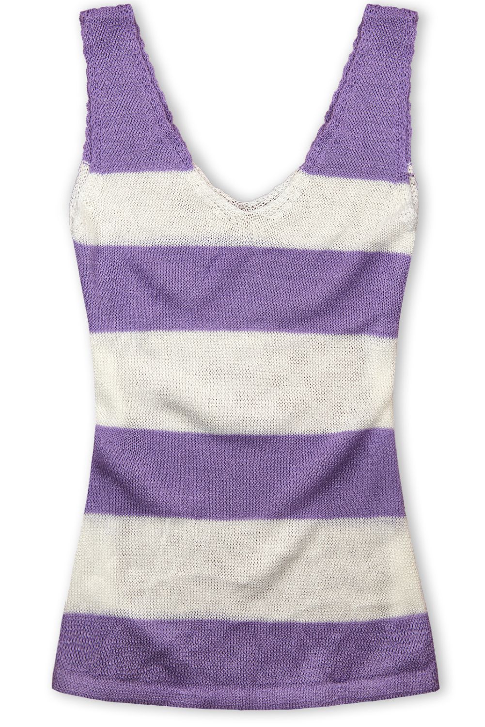 Fialovo-bílý letní komplet