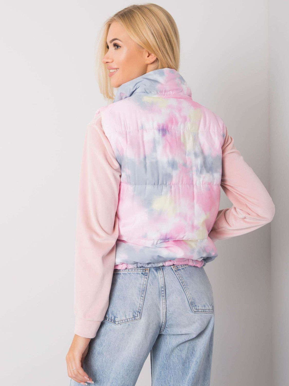 Růžová ombre vesta