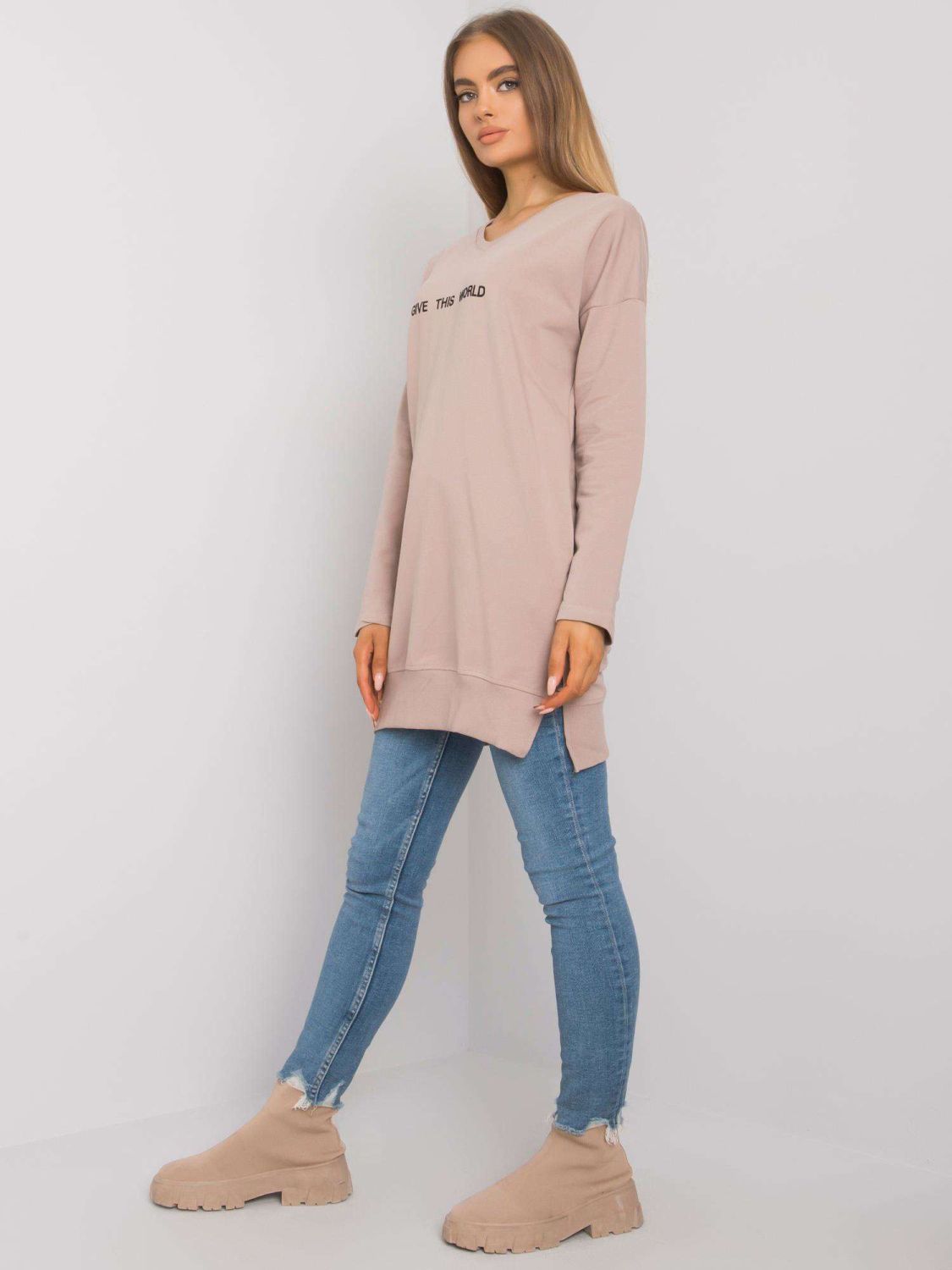 Béžová dámská tunika