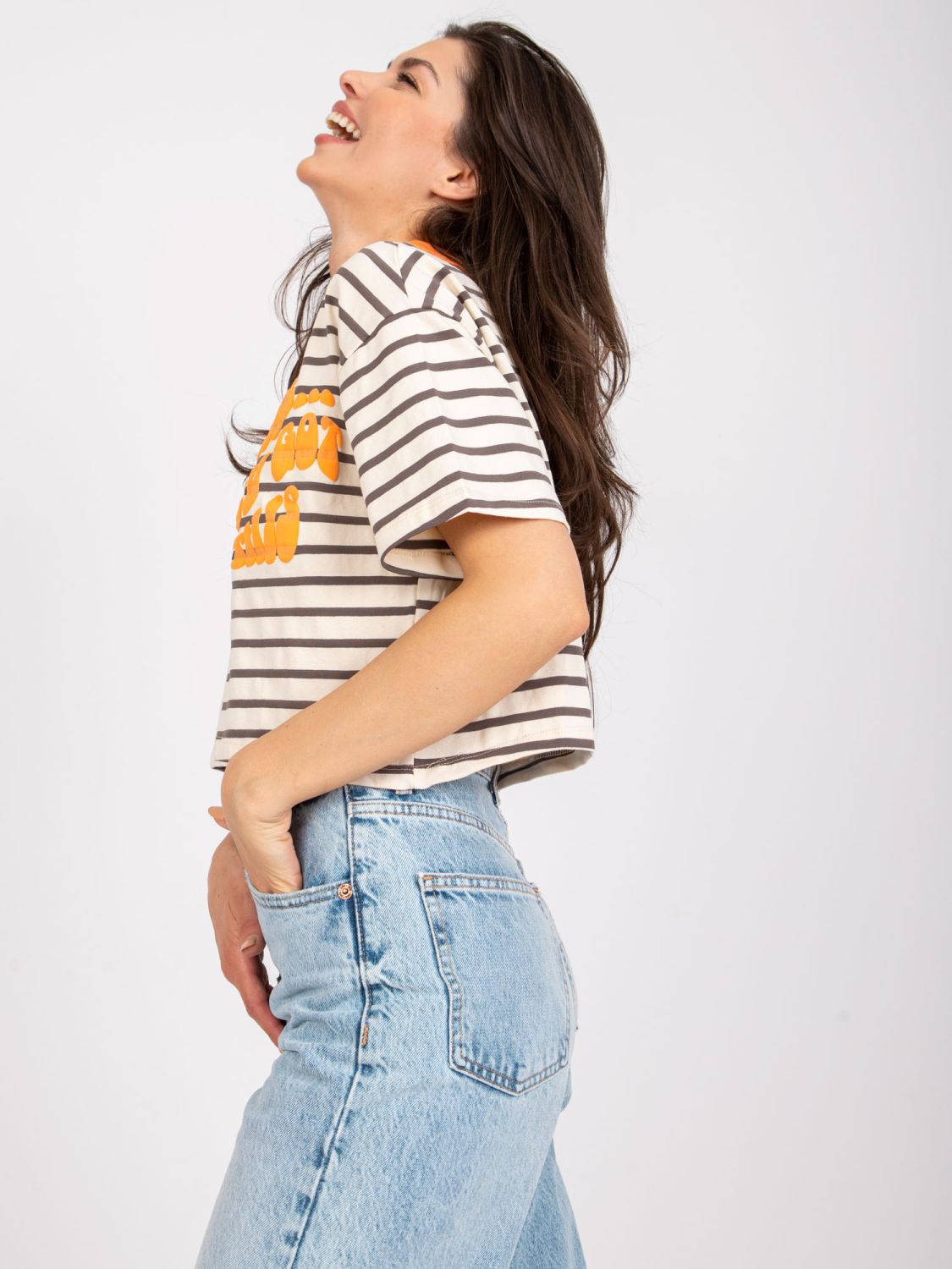 Béžová blůza s krátkým rukávem