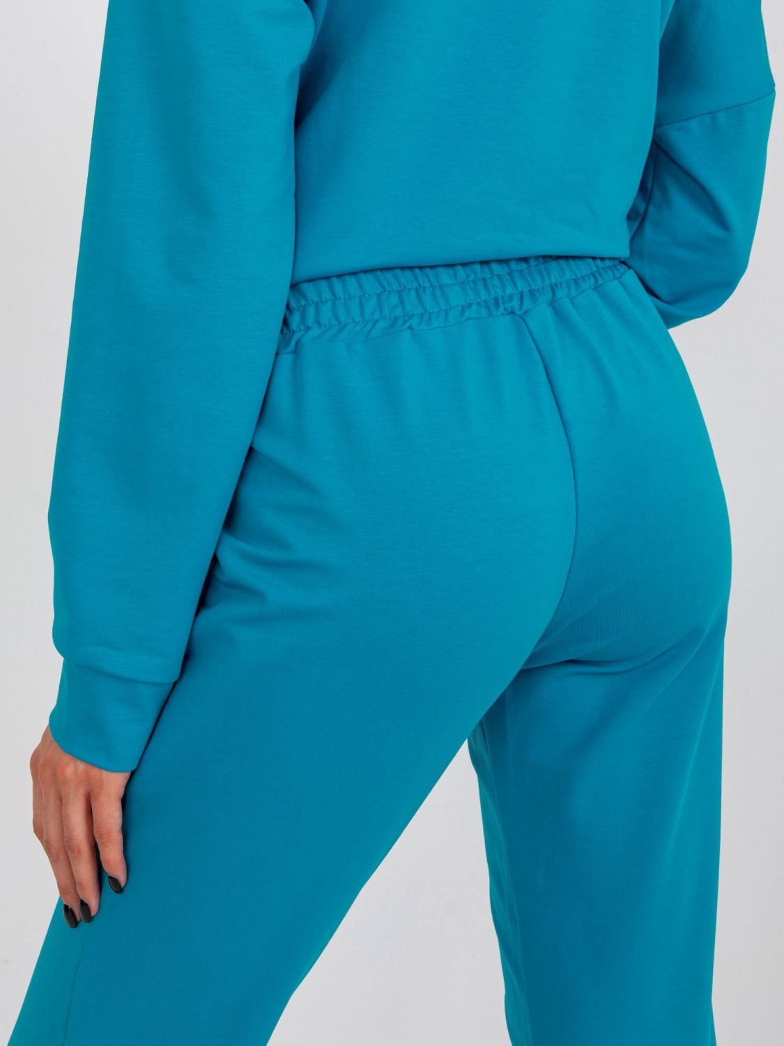 Modrý bavlněný casual komplet