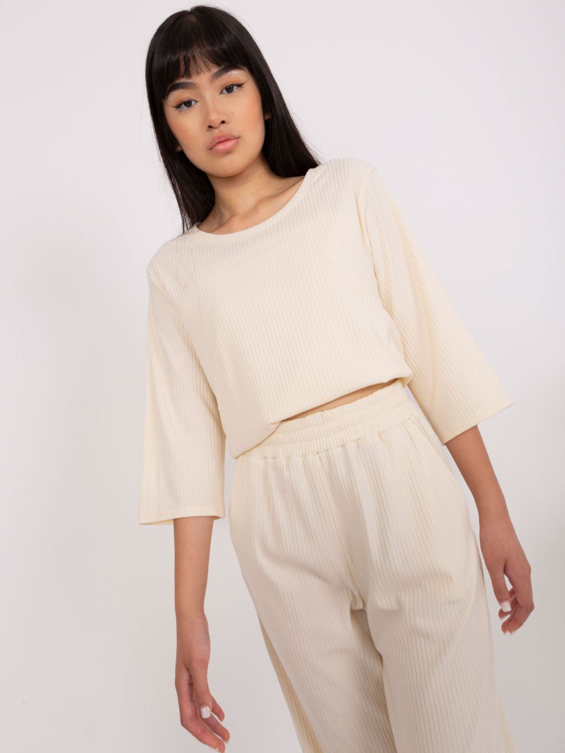 Béžový dámský casual komplet