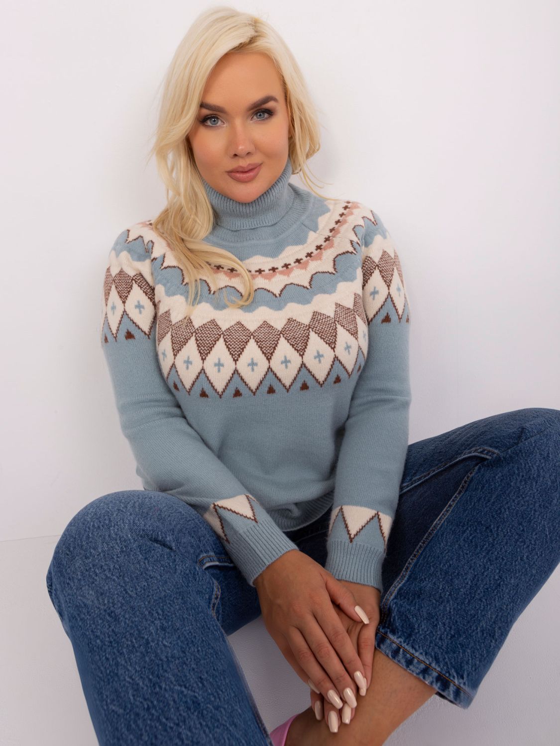 Mátový dámský plus size rolák