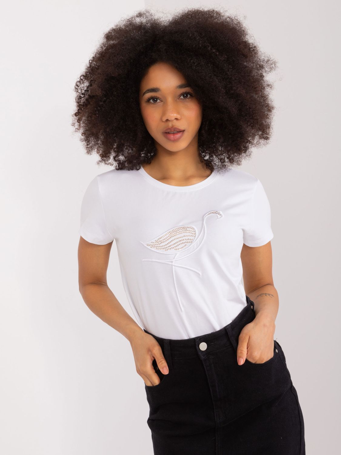 Bílé tričko s aplikací