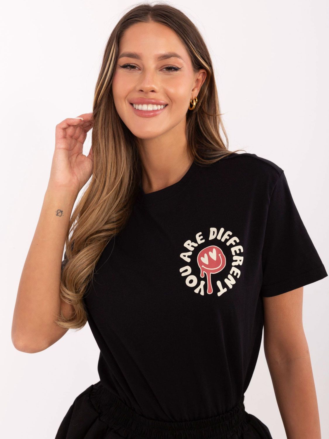 Stylové grafitové tričko s krátkým rukávem