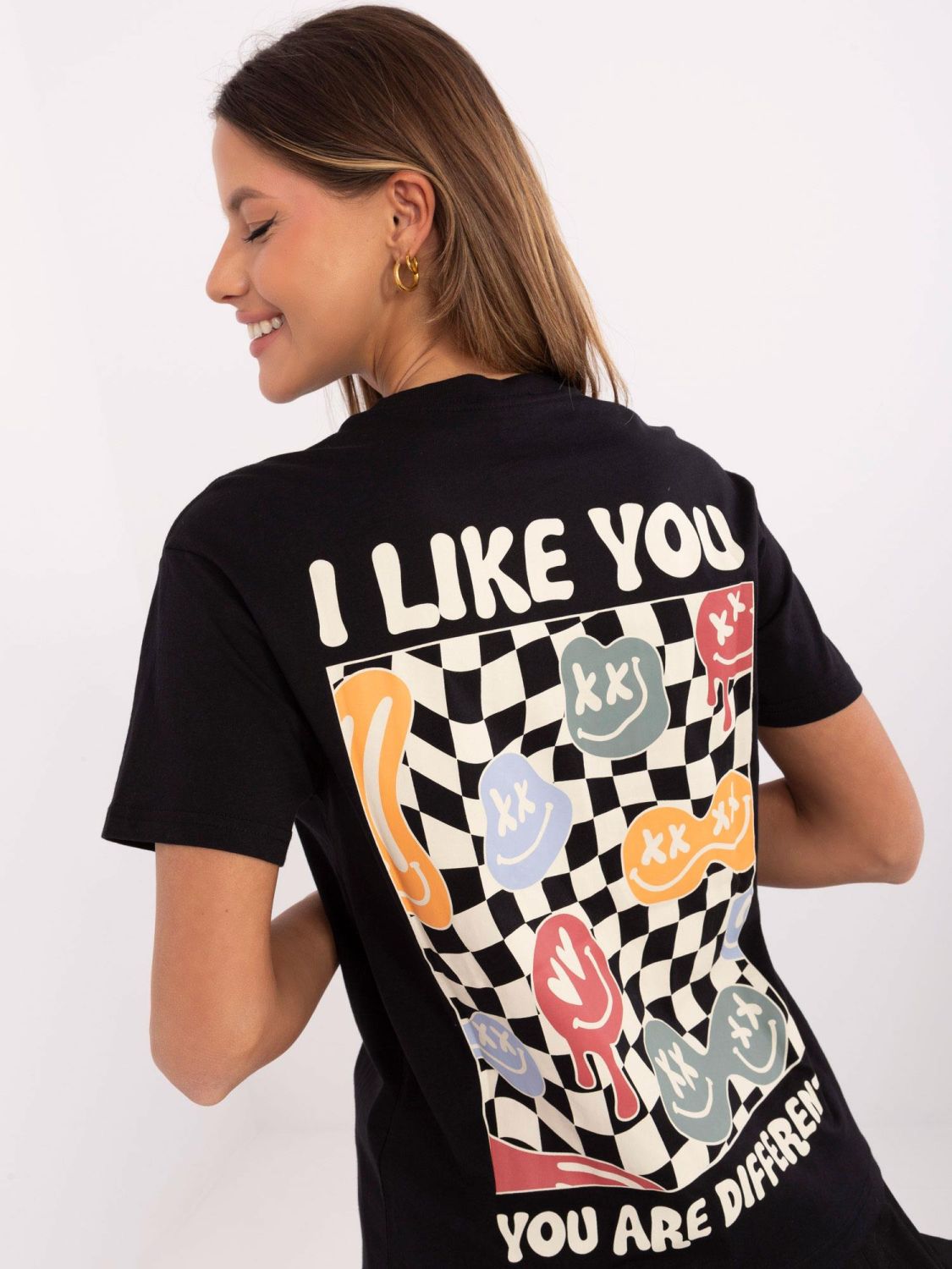 Stylové grafitové tričko s krátkým rukávem