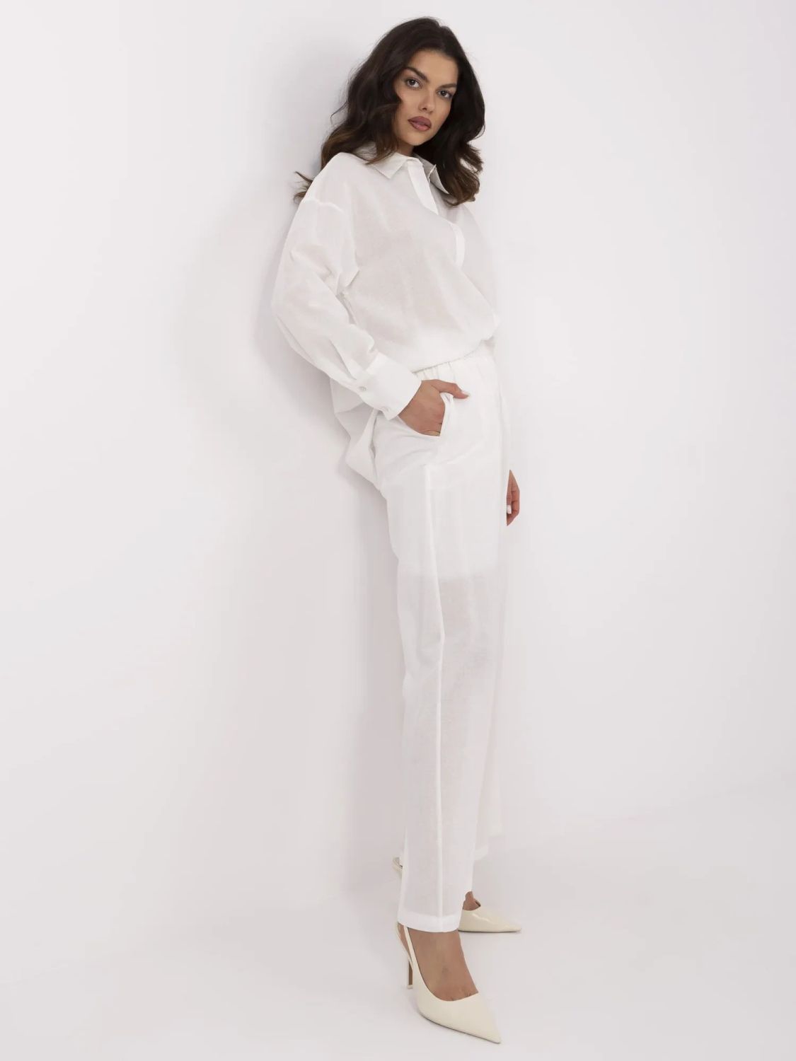 Elegantní komplet v ecru