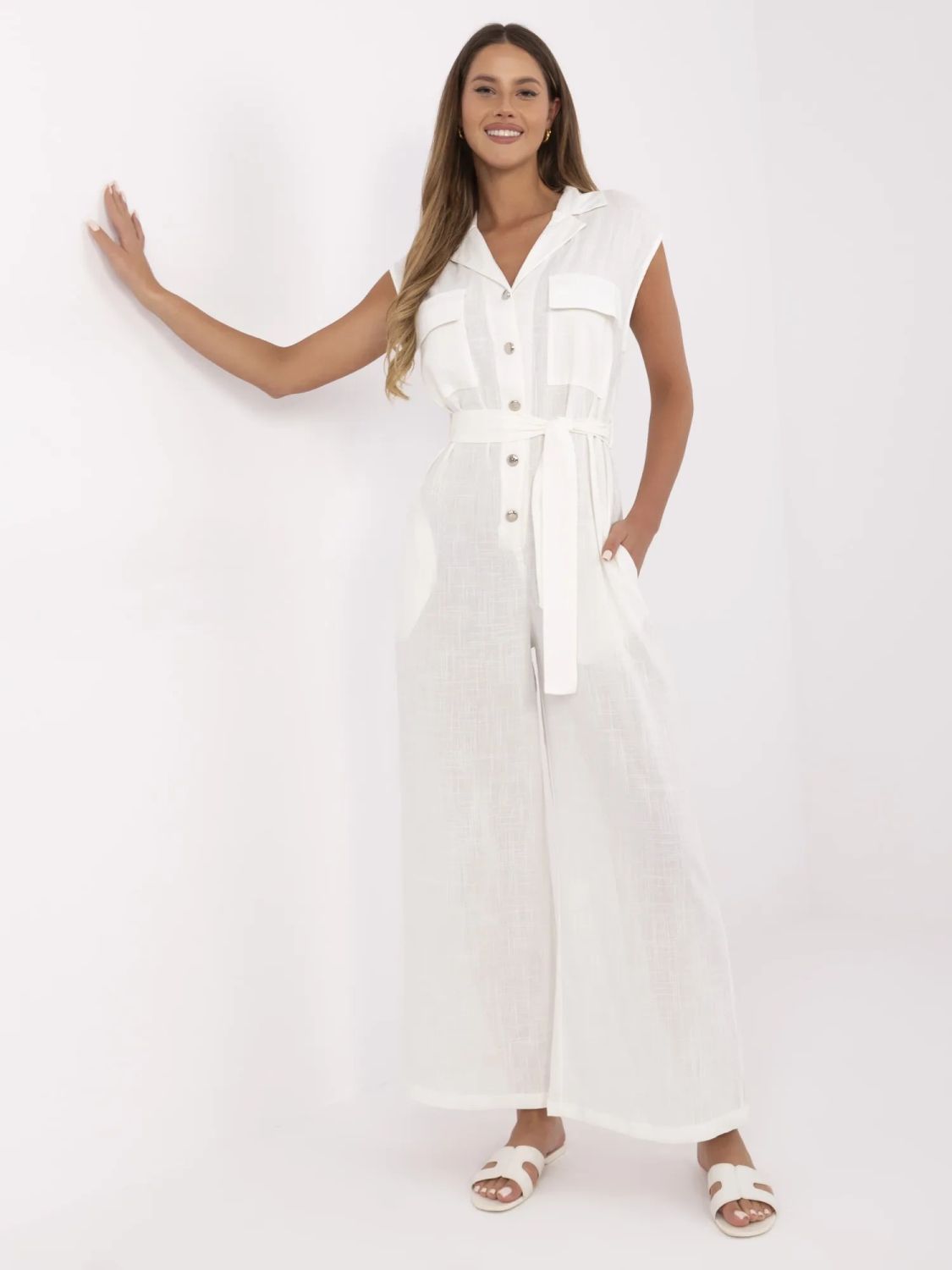 Elegantní overal v ecru