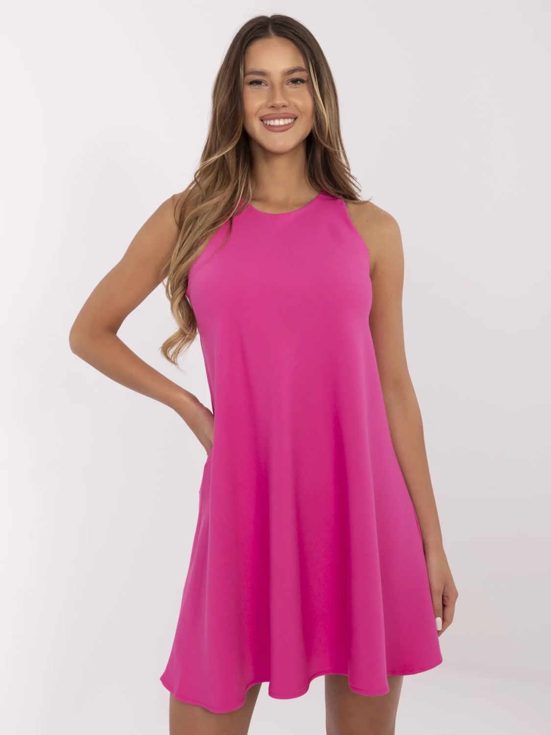 Elegantní růžová koktejlová šaty