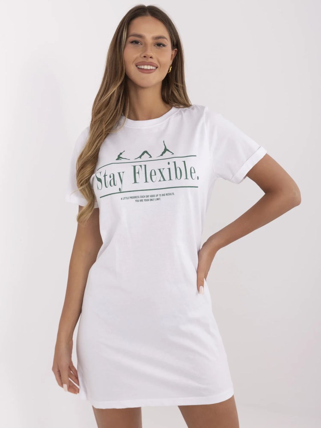 Sportovní mini šaty bílé