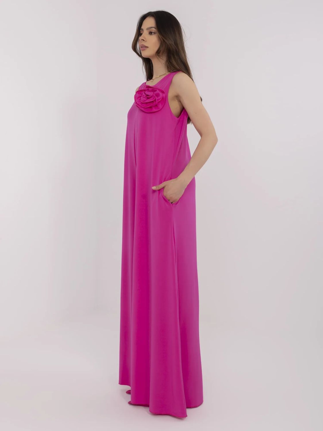 Elegantní fuchsiový overal