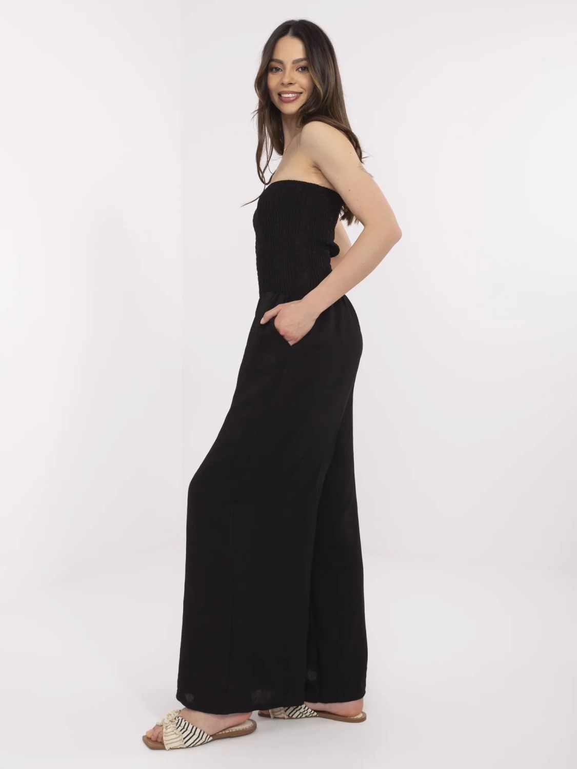 Stylový černý overal