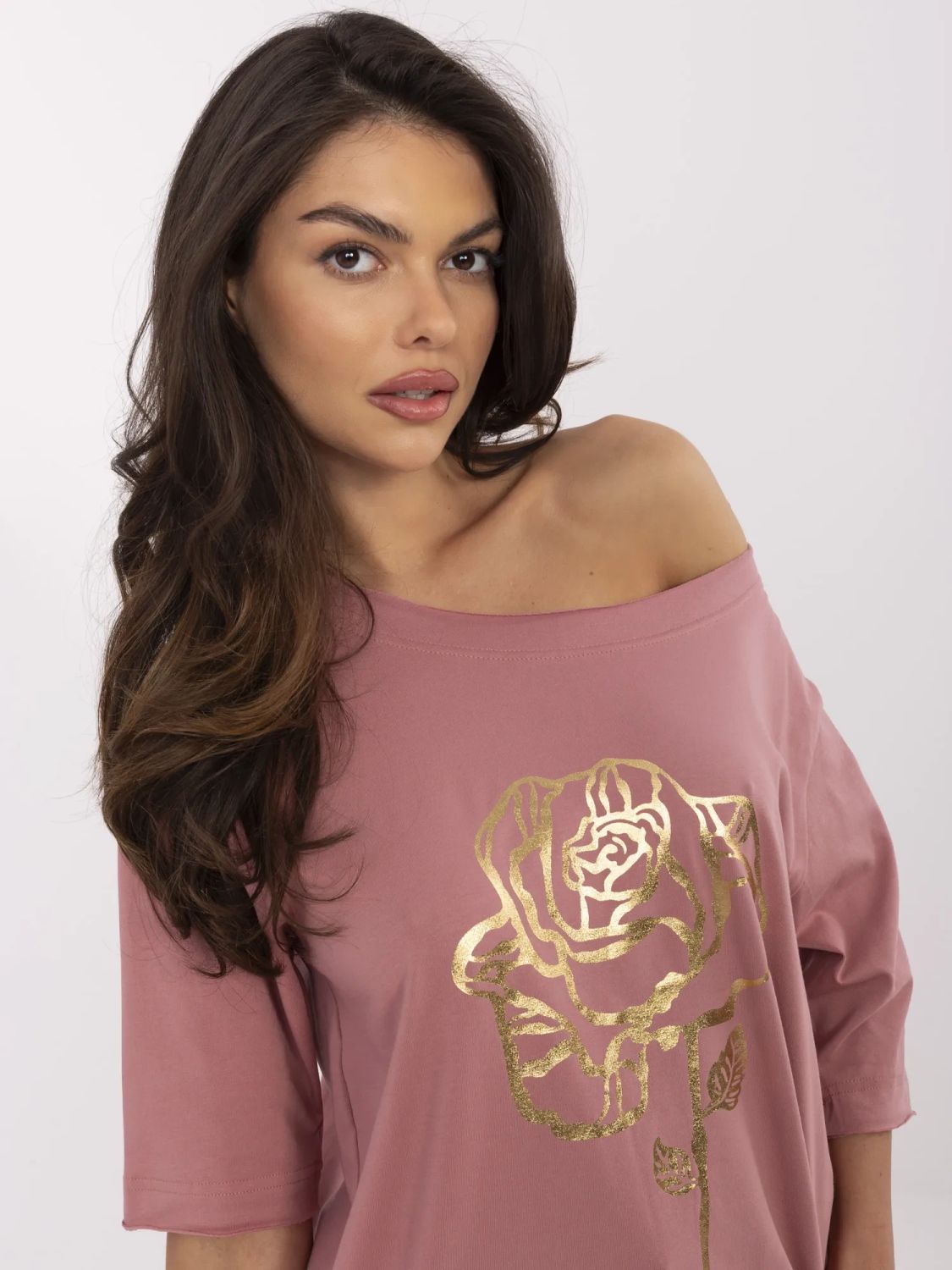 Stylová halenka v tmavě růžové