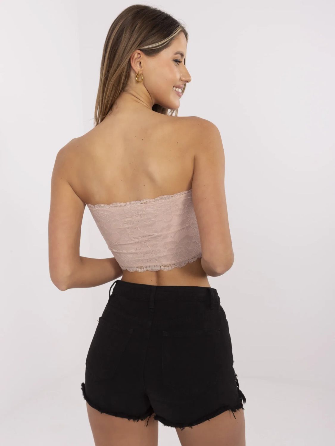 Top v starorůžové barvě