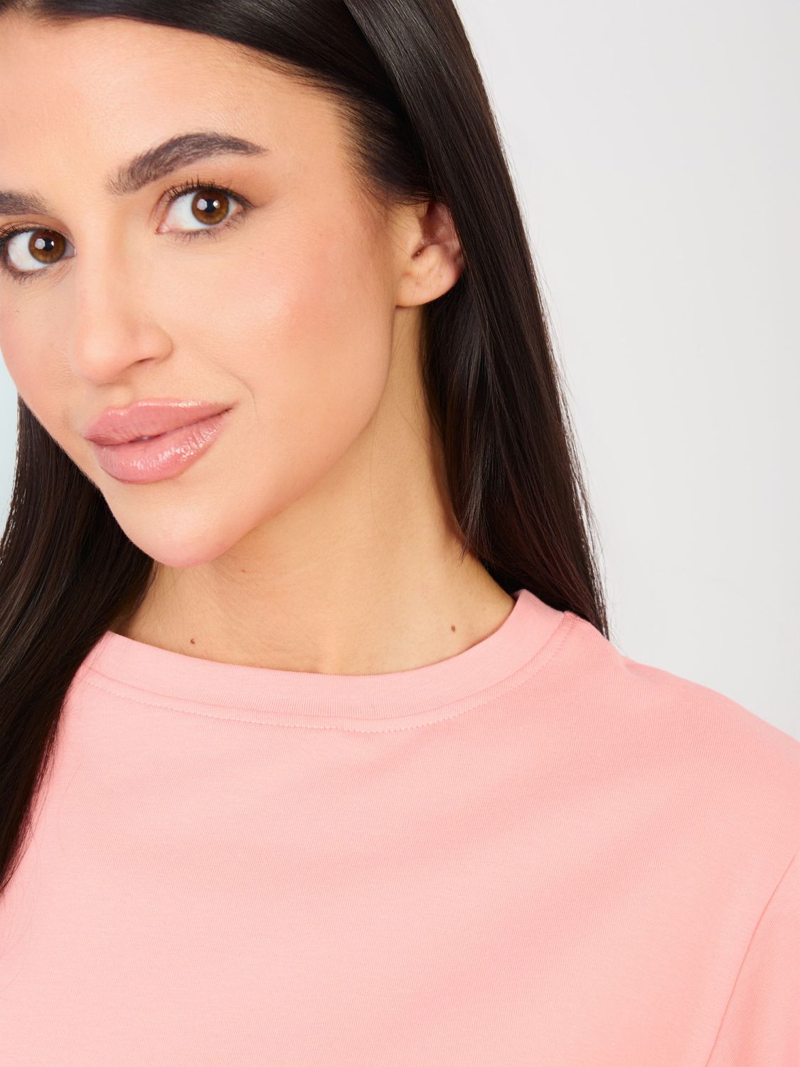 Dámské bavlněné tričko v meruňkové barvě