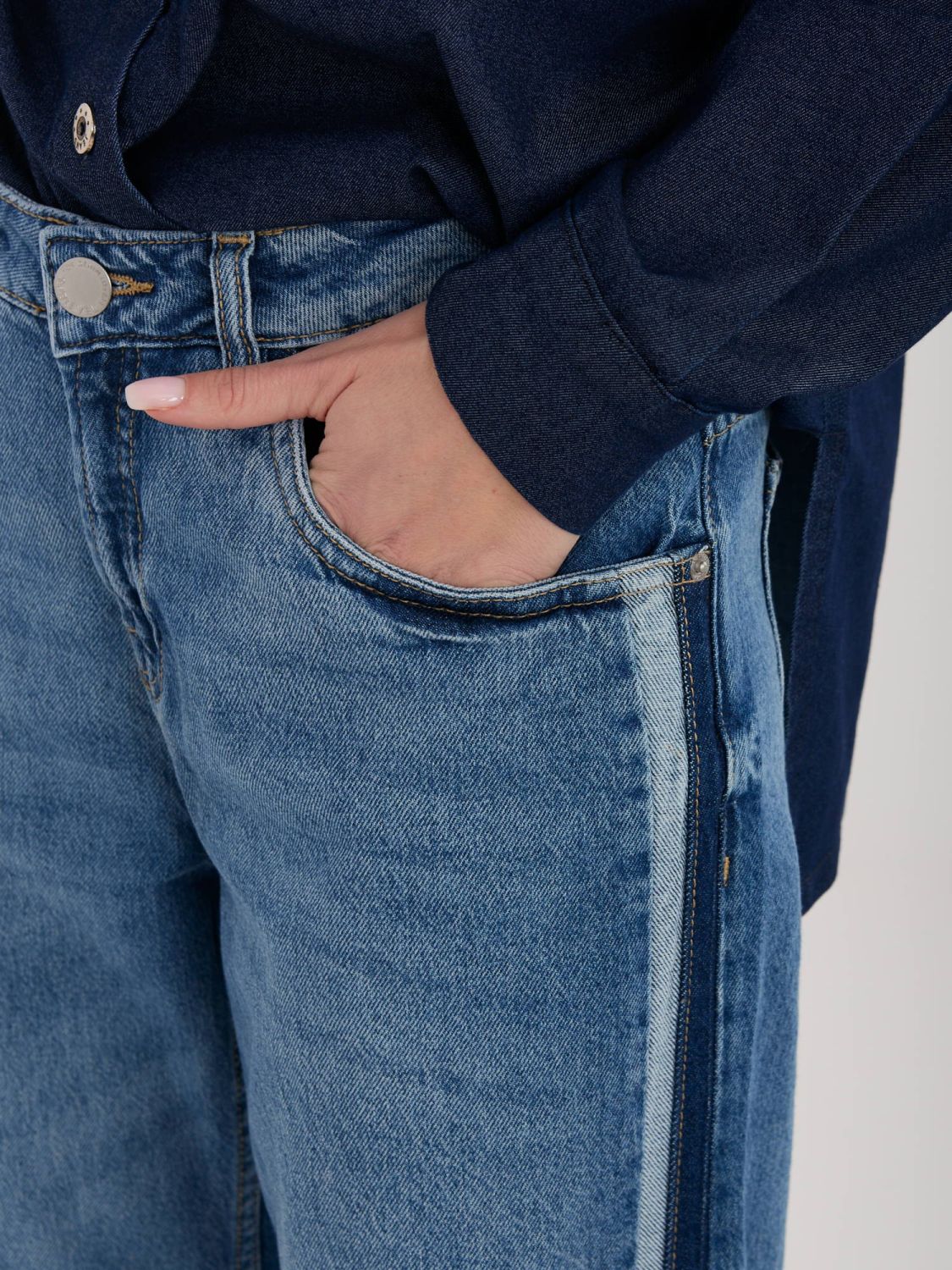 Dámské rovné džíny, tmavě modré