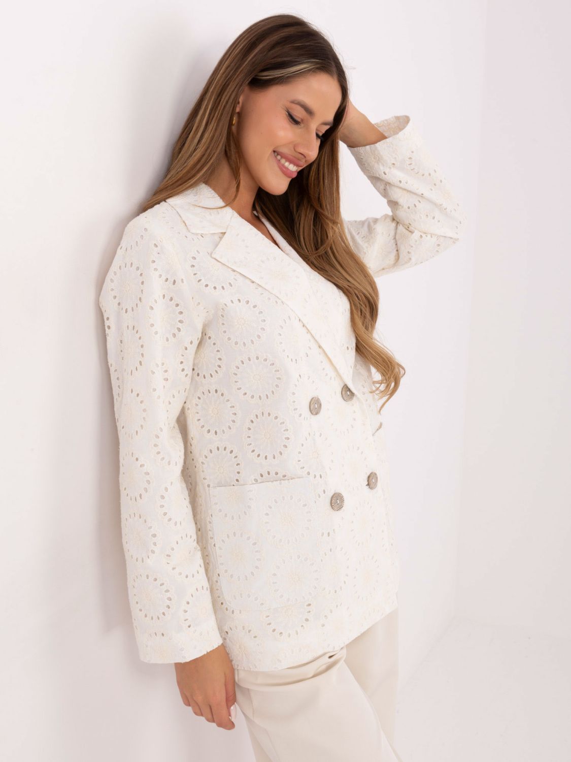 Elegantní ecru sako