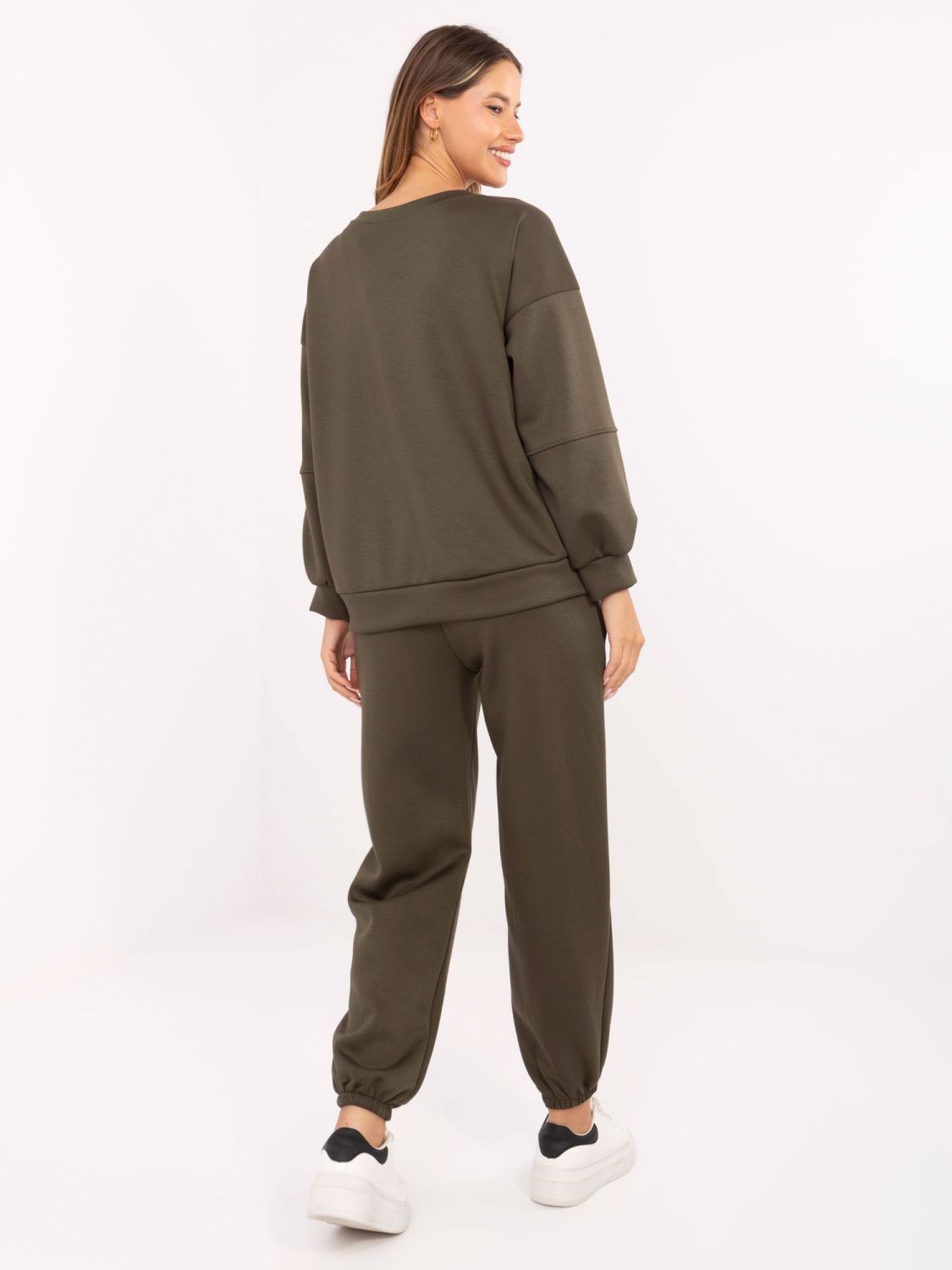 Dámská khaki souprava s dlouhým rukávem