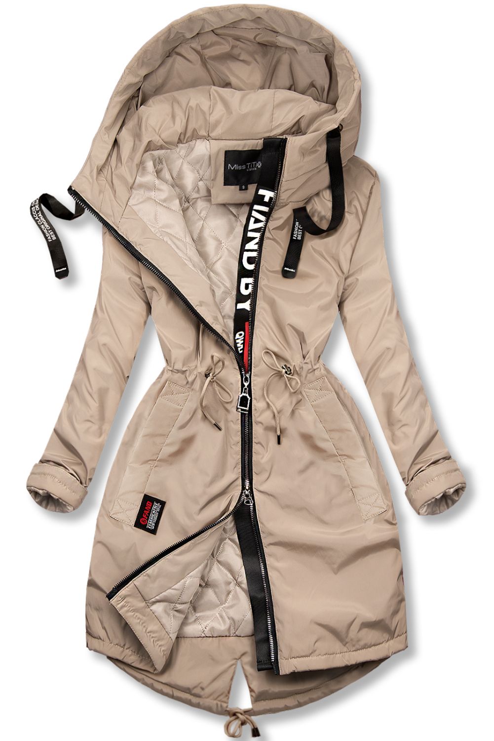 Cappuccino prodloužený plášť/parka