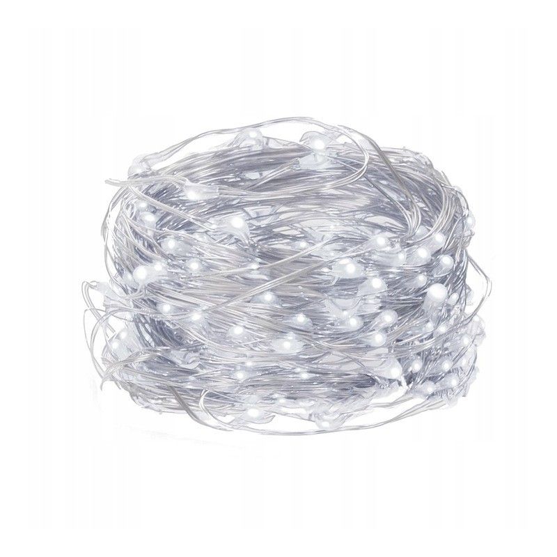 Vánoční světla - 200 LED, 20m, bílá