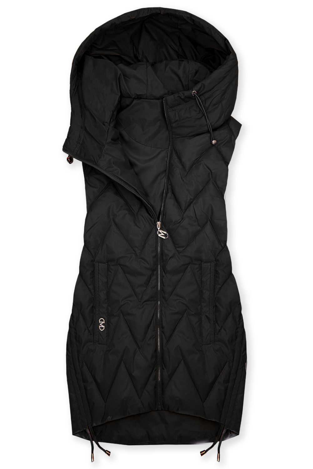 Černá prodloužená vesta