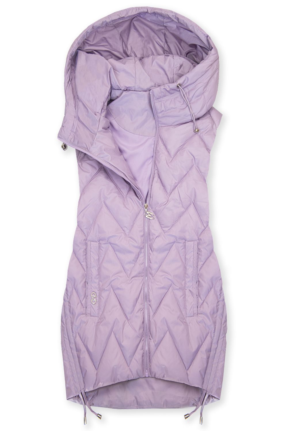 Světle fialová prodloužená vesta