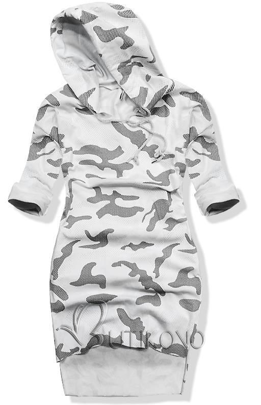 Bílé army šaty 17103