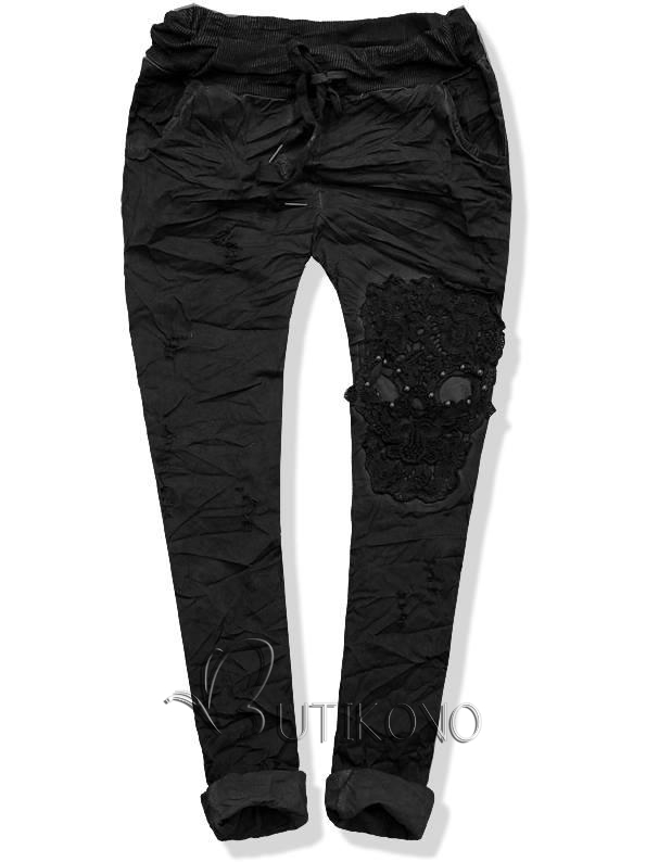 Černé kalhoty 17-606