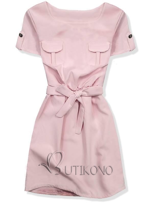 Růžové šaty 6039