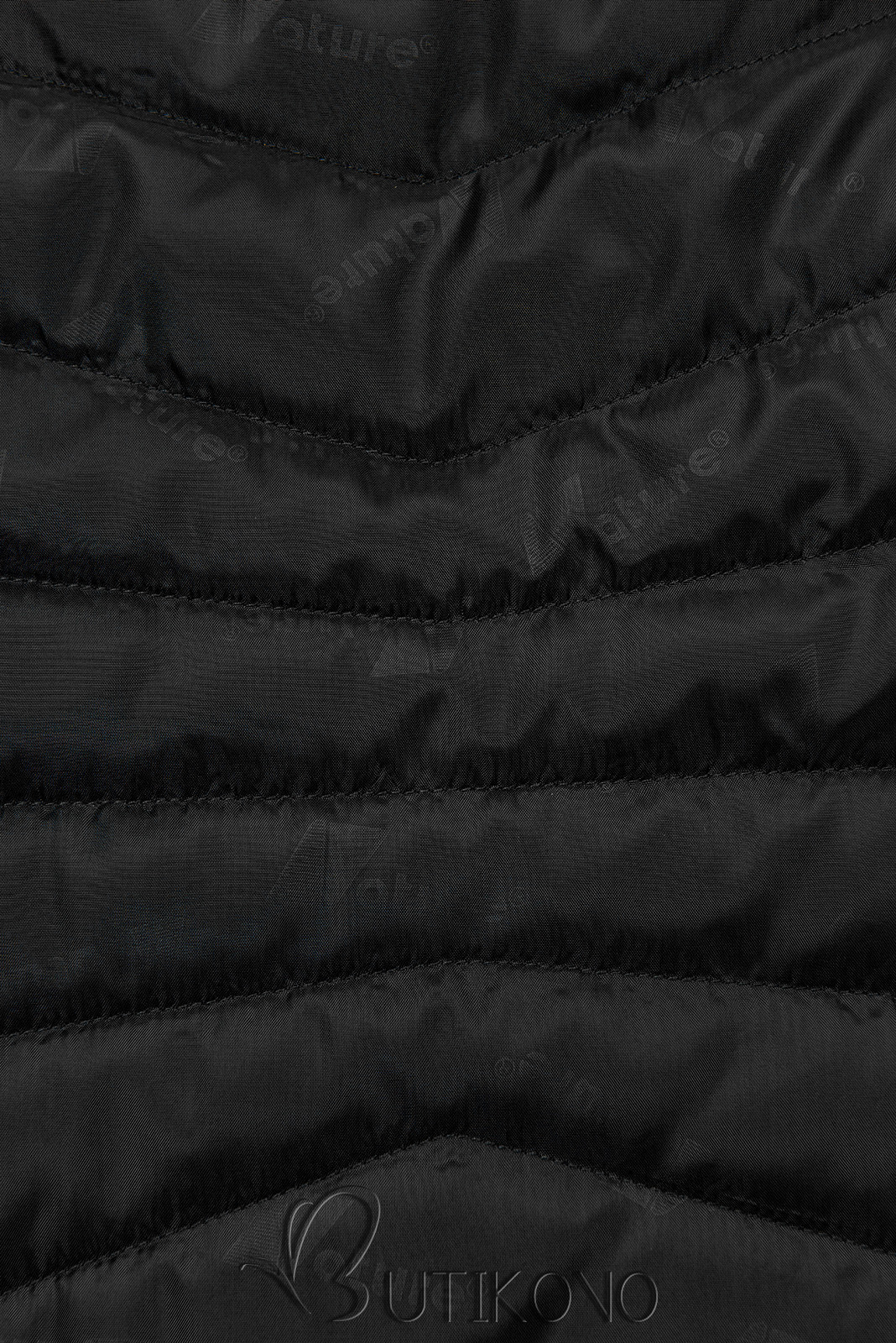 Prošívaná lehká bunda černá