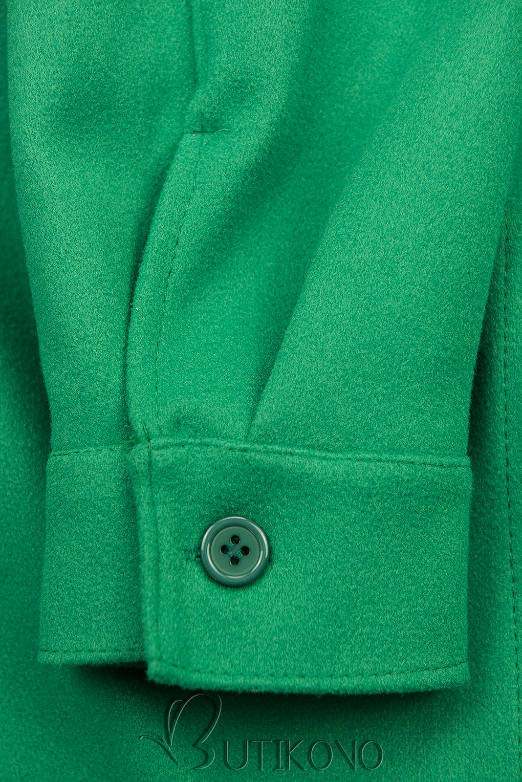 Zelený lehký plášť