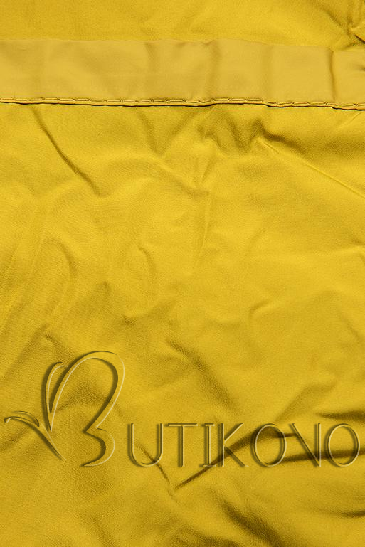 Hořčicově žlutá prošívaná bunda na podzim/zimu