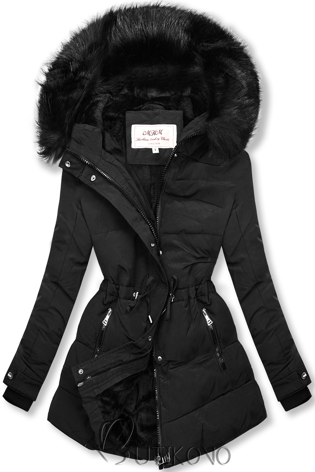 Černá zimní bunda