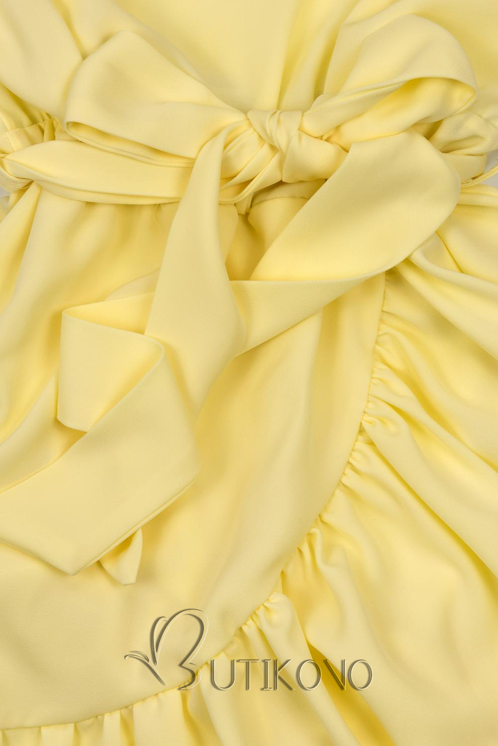 Světle žluté volánové šaty Olivia/O'la Voga