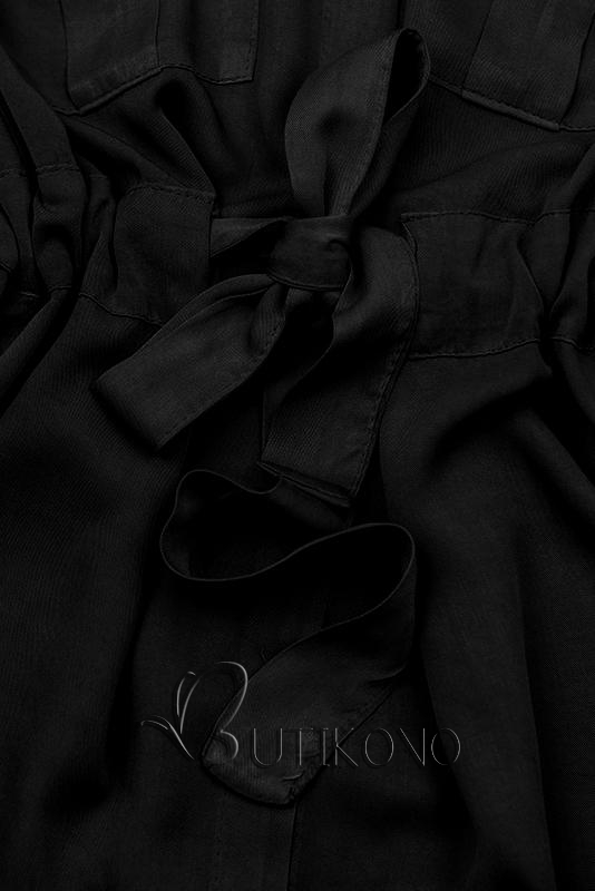 Černé košilové šaty