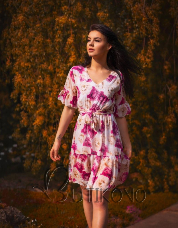 Květinové šaty s volány Rose