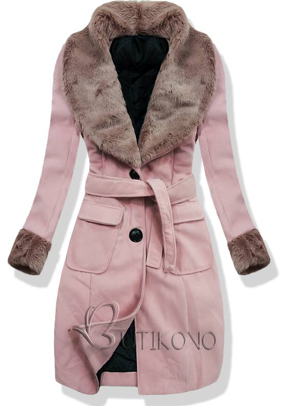 Růžový kabát 22153