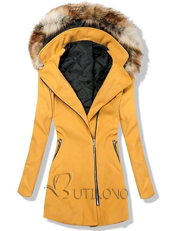 Hořčicově-žlutý kabát