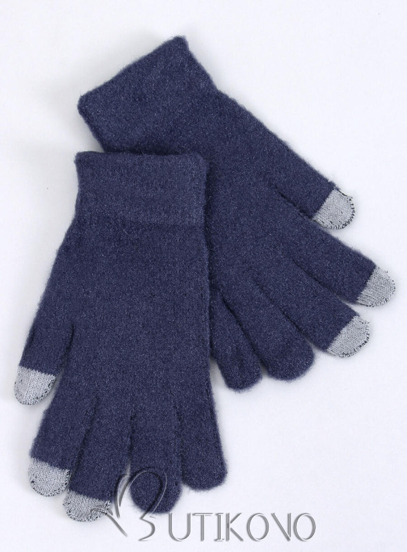 Dámské basic rukavice tmavě modré