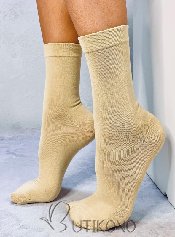 Hladké vysoké dámské ponožky - 5 párů