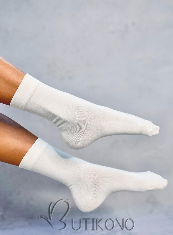 Hladké vysoké dámské ponožky - 5 párů